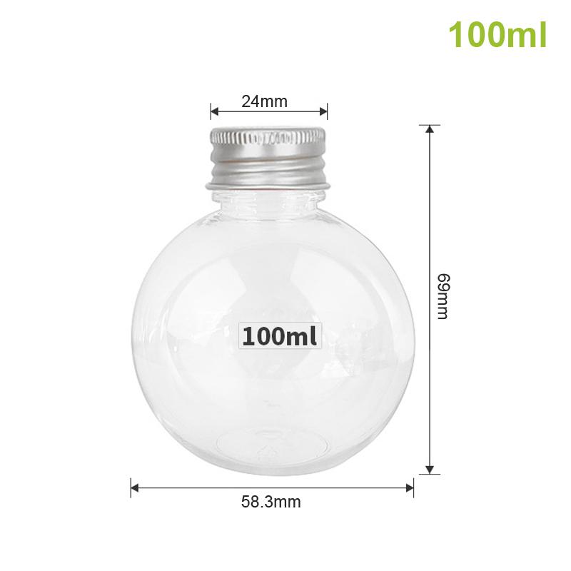 Plastic Juice Bottle Plastic Cookie Jars With Lids Food Storage Container Wide Mouth Jar Reusable Cookie Container