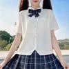 Original JK Summer Short Sleeve Milk White Shirt - Versatile Japanese Uniform Top