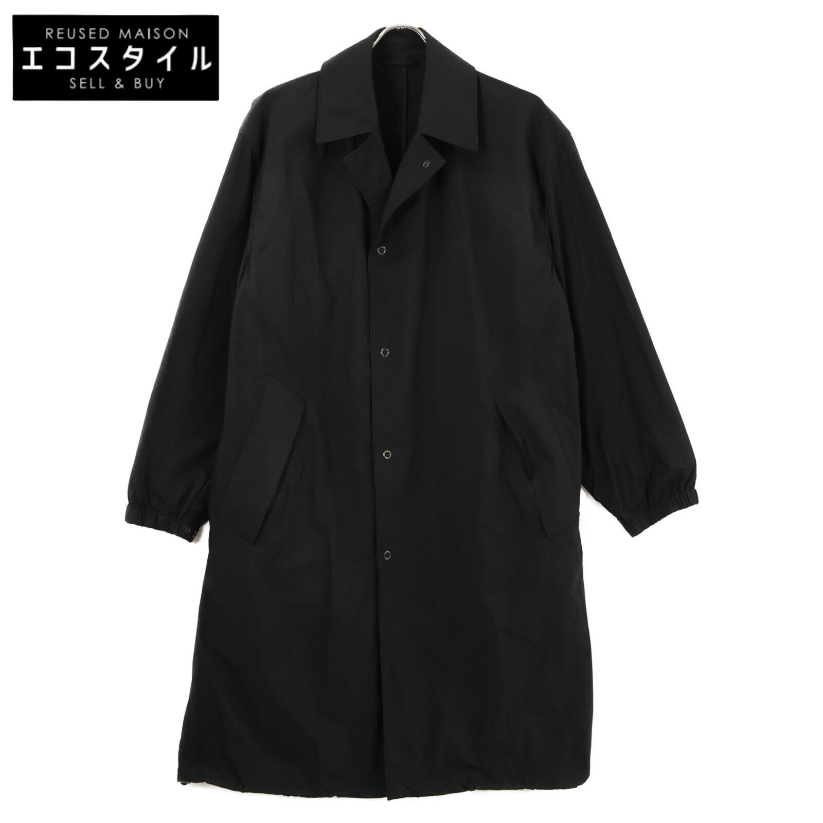 

UNITED ARROWS Camoshita 1177-699-2495 Balmacaan coat 44 blackUsed