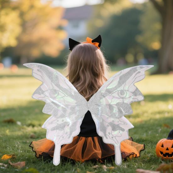 Fairy Wings for Adult Women Shiny Butterfly Cosplay Costume Organza Elf Angel Wing for Halloween Party Accessory