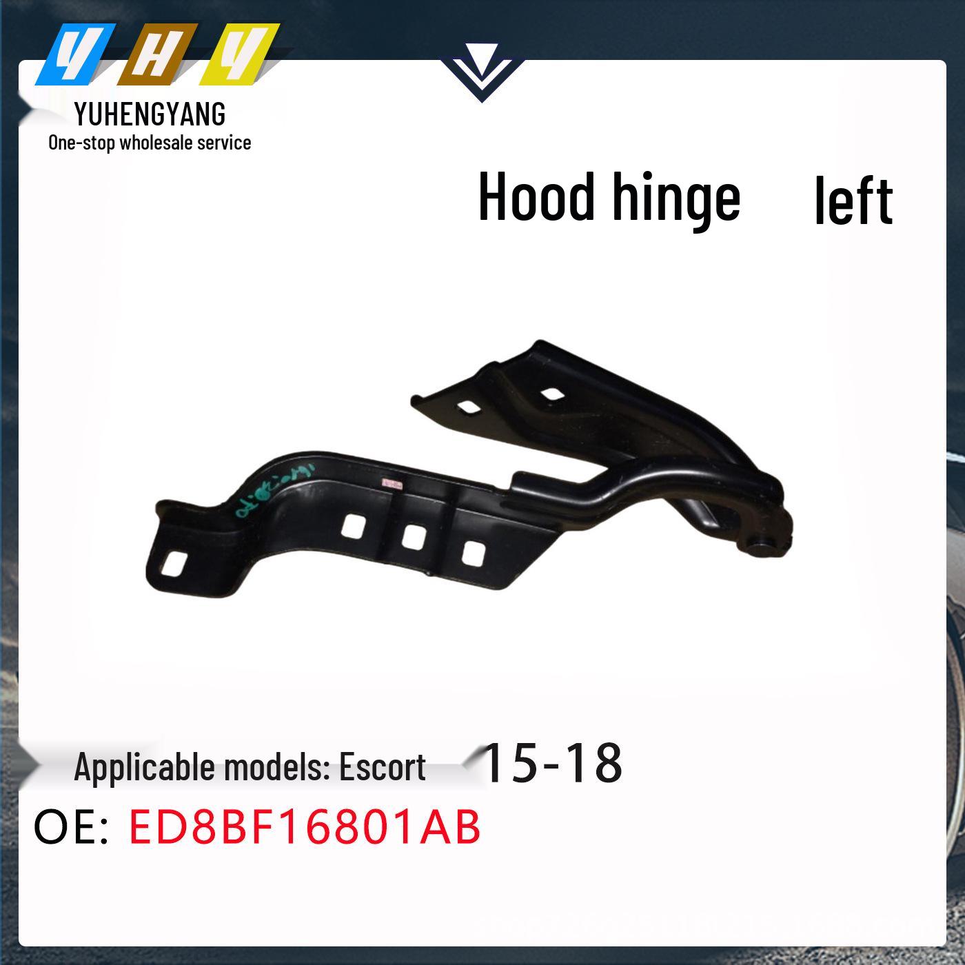 Compatible Hood Hinge for Ford Escort 2015-2018 Models (Left & Right) ED8BF16800AB, ED8BF16801AB Hood Hinge Left