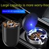 1PCS Portable LED Smoke Car Ashtray Cigarette Ash Holds Cup Automatic Light Indicator Ashtray Car Cup Holder