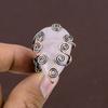 Natural Rose Quartz Gemstone Handmade Copper Wire Wrap Ring Size 9.5 f0k33