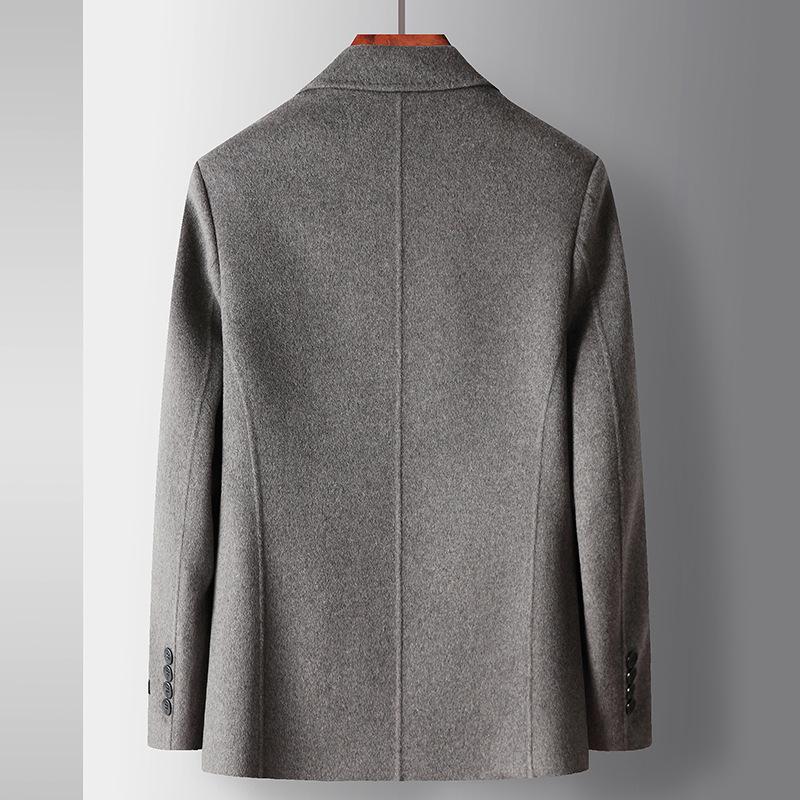 Herbst und Winter Handgefertigt Doppelseitige Wollreversjacke Business Casual Wolljacke Verdickt