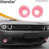 Front Fog Light Lamp Trim Cover Bezels Accessories For Dodge Challenger 15+ Pink