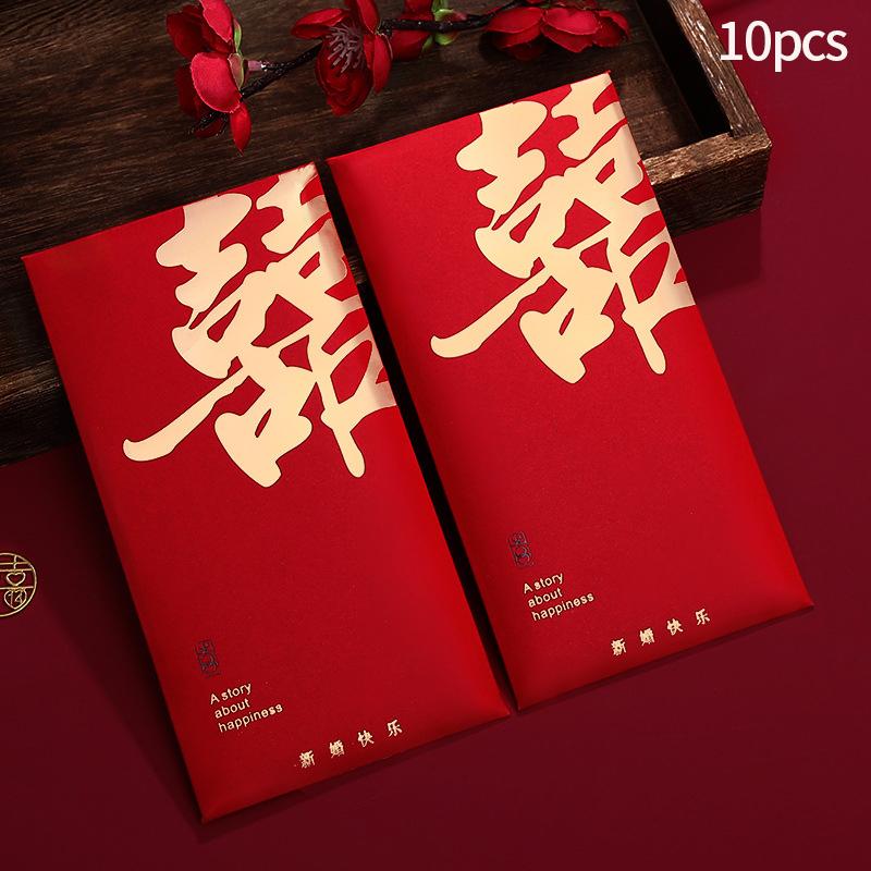 1Pc  Cloth Wedding Red Envelope Traditional Chinese Wedding Red Envelope Lucky Money Packets With Tassel Weddings Supplies