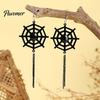 Kostümparty Ohrschmuck 1 Paar Halloween-Ohrringe für Damen, Skelett Spinne Kürbis Detaillierte Legierungsanhänger Geist Fledermaus Ohrhänger, Gothic