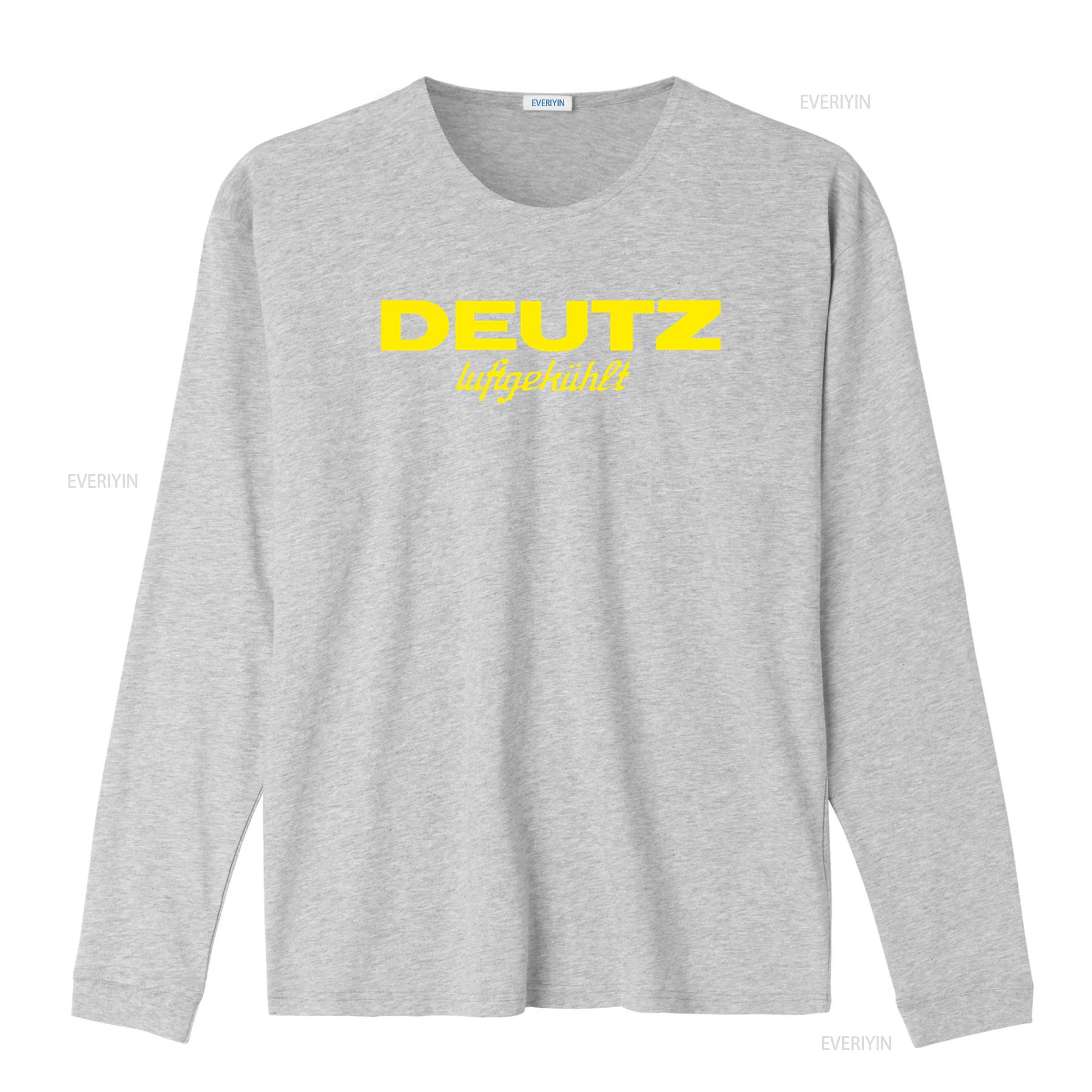 

Vintage Deutz Air Cooled Tractors T Shirt for Men Retro Farm Equipment Print vintage Washed Casual designer clothes Breathable L