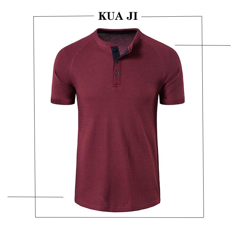 Men's European & American Classic Outdoor Round Neck Short-Sleeve WAGFO Henry T-Shirt