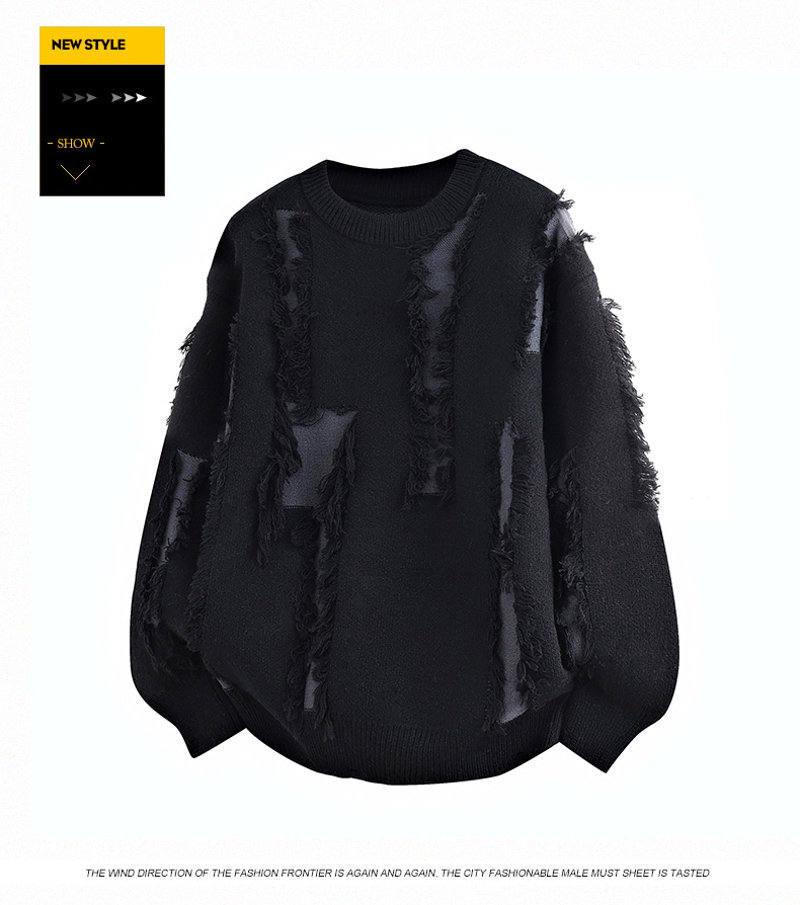 2025 Men's Winter Korean Style Round Neck Knit Pullover