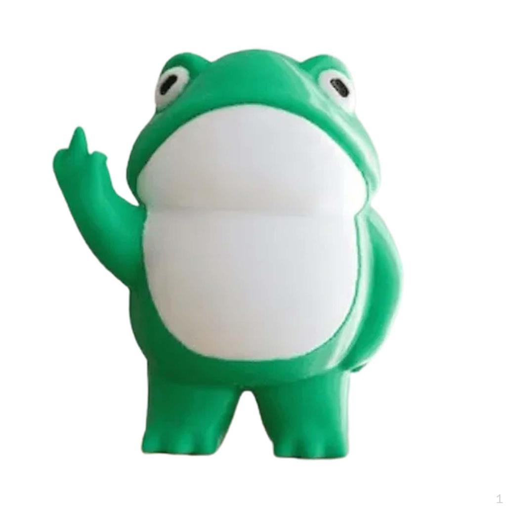 Frog Garden Statue Animal Sculpture for Desktop Mantel Wedding
