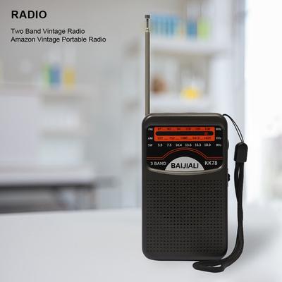 Outdoor Radio Dual Band Stereo Radio SW/AM/FM Pocket Pointer Radio LCD Display Battery Operated for Indoor Outdoor Emergency Use