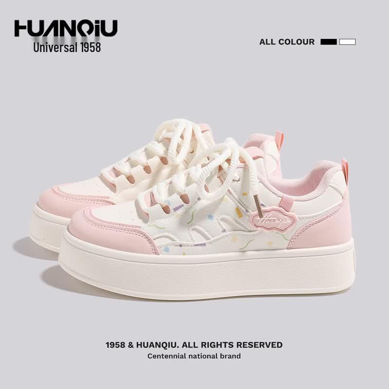 Women s Platform Lace-Up Sneakers 36
