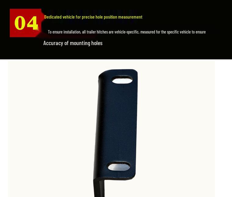 Compatible Tow Hook and Tow Bar for 07-25 Toyota Highlander, Rogue, Wildlander.