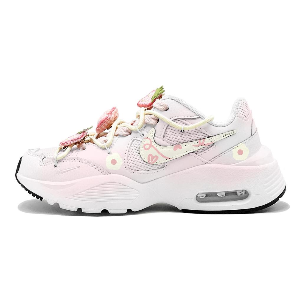 Nike Air Max Fusion Rutschfest Rutschfest Niedrig geschnitten Y2k Laufschuhe Damen Rosa Gelb CJ1671-100(TeamS2-S-BOX)