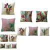 Timeless Tropical Flower Cactus Cushion Cover For Elegant Home Styling