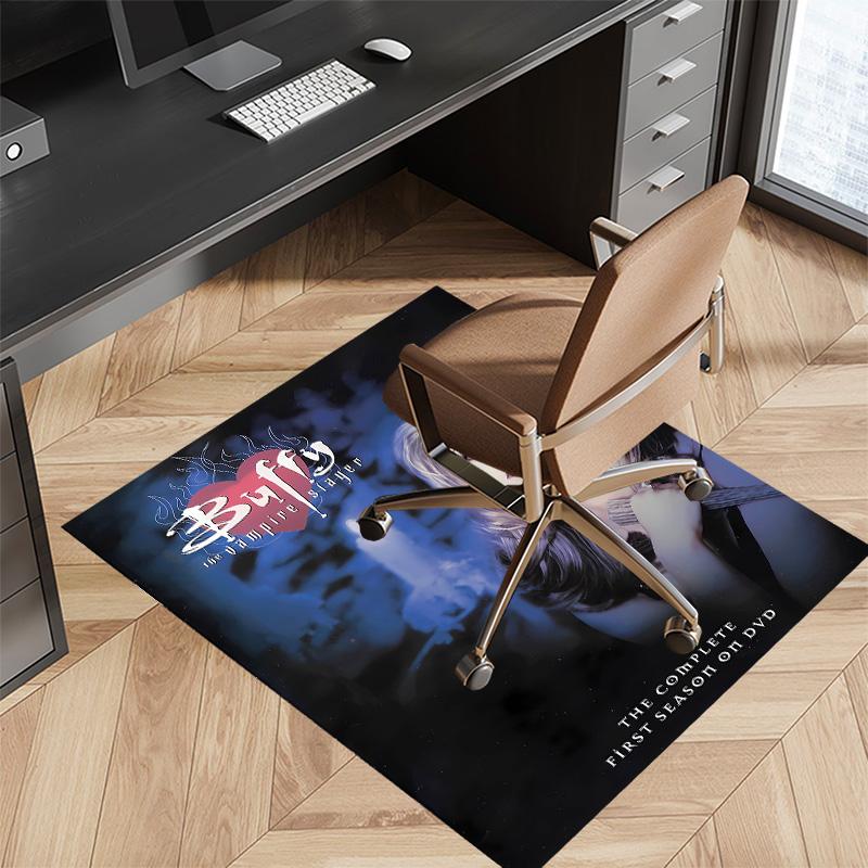 Buffy the Vampire Slayer1 Printed Absorbent Washable Carpet, Non-Slip Bathroom Mats, Kitchen Rugs, Yoga Mat,Living Room Entrance, Camping Picnic Rugs