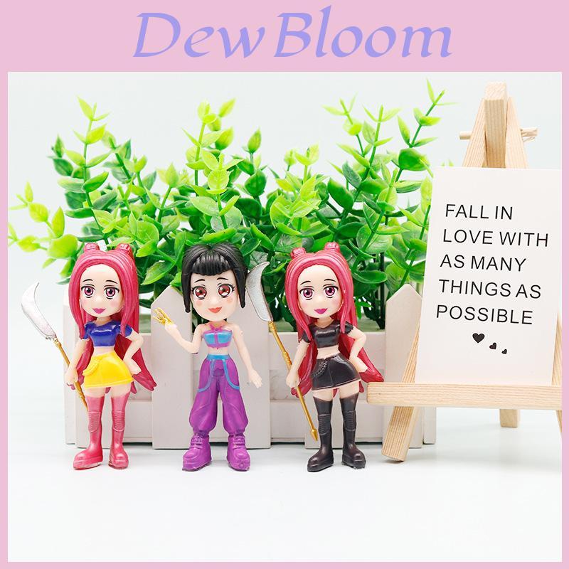 Pvc Demon Slayer Girl Group Figurine Set With Multiple Sizes For Collectors And Desk Decor