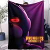 Cartoon Flannel Blanket F-Five N-Nights F-Freddy Soft Bedding Sofa Cover Home Decor Gift Teen Boys Girls Children