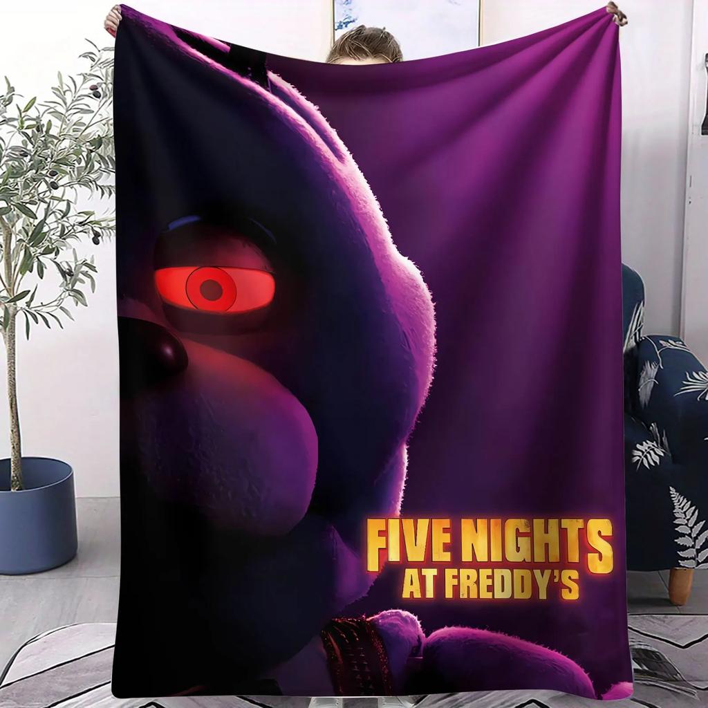 Cartoon Flannel Blanket F-Five N-Nights F-Freddy Soft Bedding Sofa Cover Home Decor Gift Teen Boys Girls Children