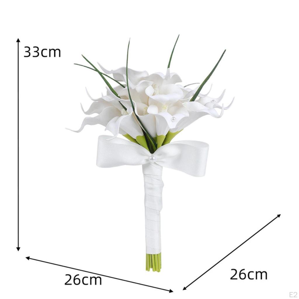 Artificial Bridal Bouquet Composed of Flowers, Ideal for Wedding Decoration, Party Or