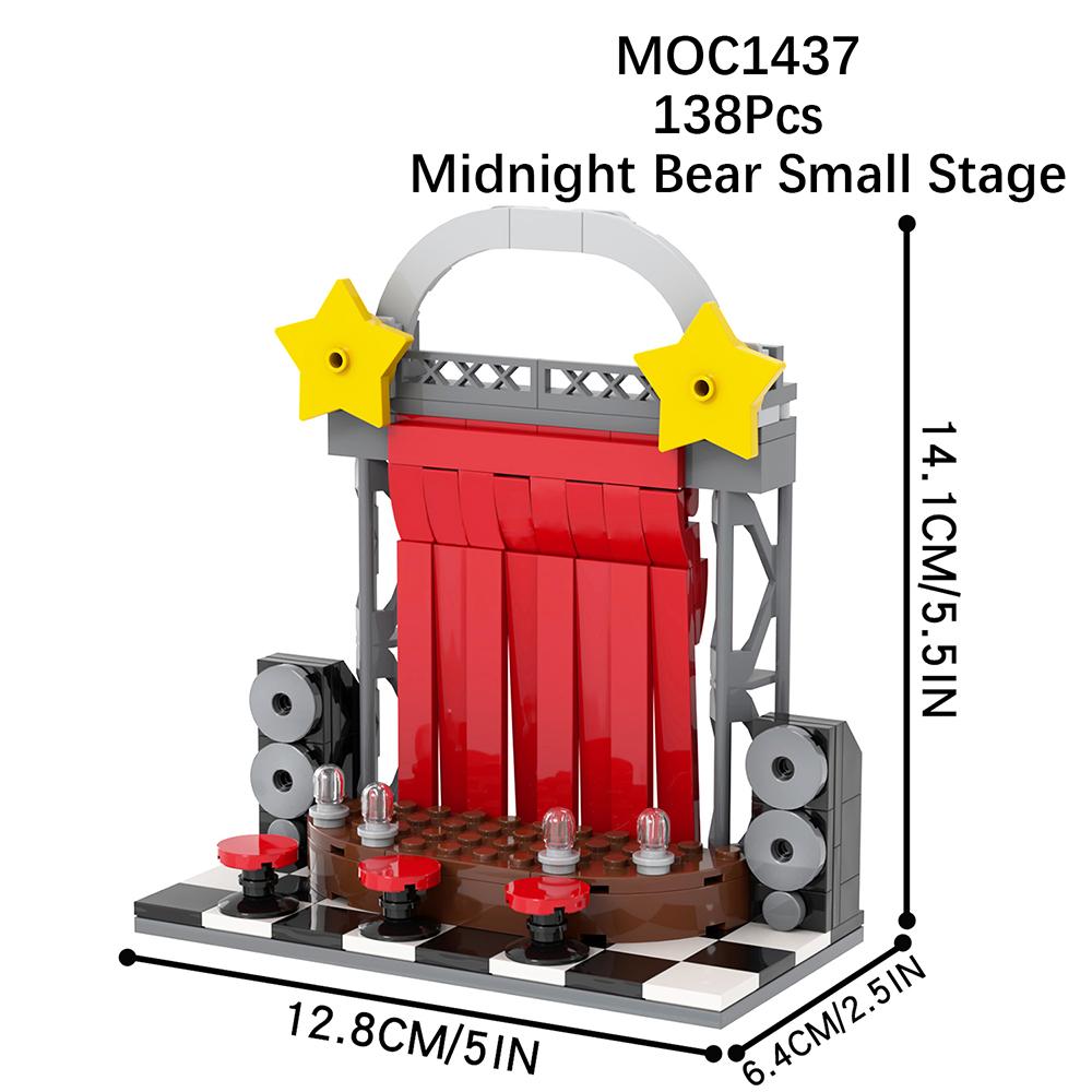 MOC WM2612 Medvěd Stage Bricks Hororová Herní Figurka Kompatibilní WM6170 Stavebnice Hračky Pro Děti Přátele Narozeninový Dárek Zvíře
