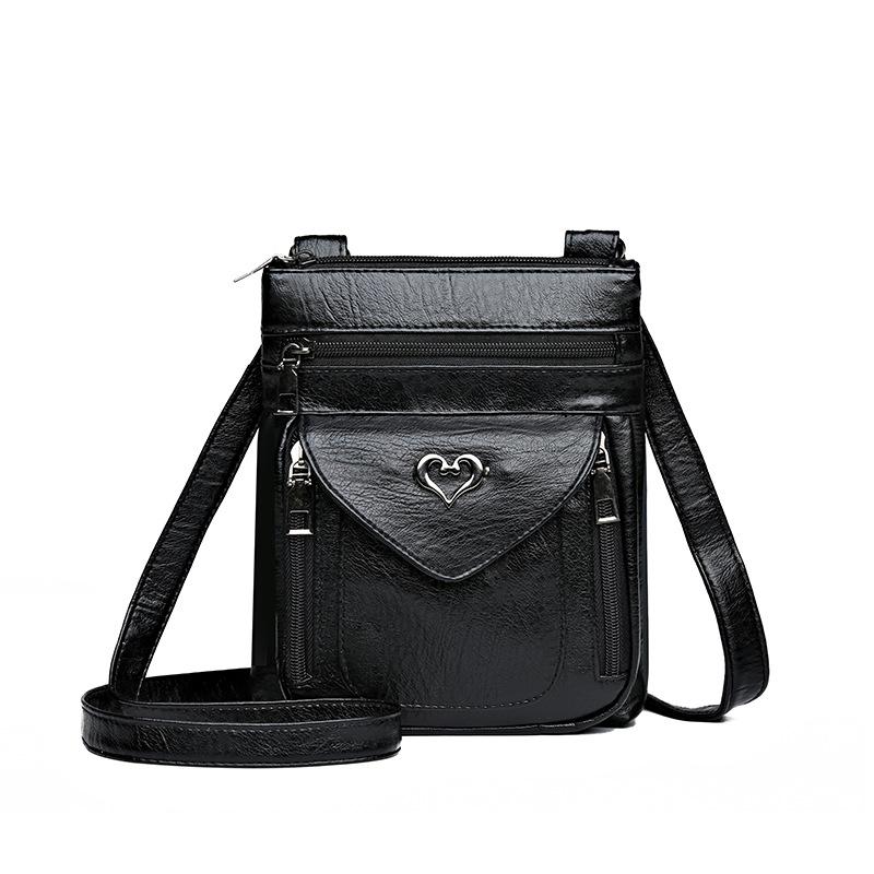 Retro pouzdro na telefon, Módní taška přes rameno, Taška crossbody, Všestranná peněženka na mince, Pouzdro na telefon z měkké kůže