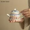 240ml Chinese Tradition Ceramic Teapot Handmade Ball Hole Filter Tea Pot Household Beauty Kettle Portable Tea Set Accessories