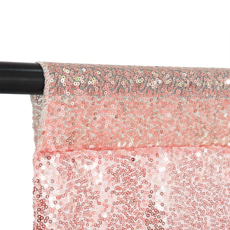 2 Stück 61 cm * 243 cm Pailletten-Vorhang für Hochzeit, Geburtstag, Halloween, Party, Dekoration, Fotografie, Live