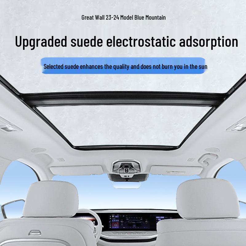 Blue Mountain Sunroof Sunshade for Great Wall 23-24: Heat Insulation, UV Protection, Privacy, & Camping Board