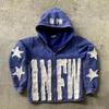 Men's Autumn 2025 Star Print Letter Hoodie: Fashionable & Versatile Trend.