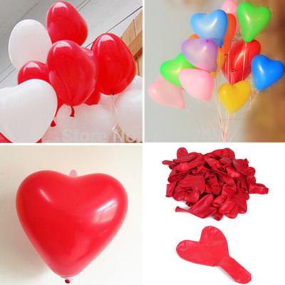 100 Stück Rote Herz Latexballons Happy Birthday Ballon Geburtstagsfeier Dekorationen Kinder Hochzeitsballon MIT