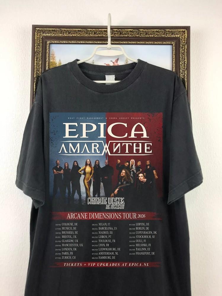 

Epica Arcane Dimensions Tour T-shirt Full size S to 5XL SN240 Unisex T-Shirt M