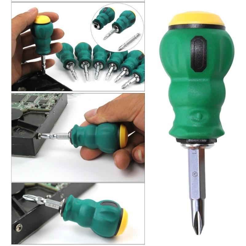 Reversible Screwdriver 2 in 1 Crossed and Slotted Screwdriver For Electronics Repair And Home DIY Projects