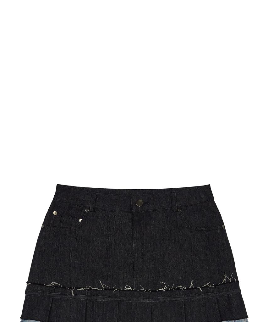 Love Is True Sm Denim Mini Skirt(Blue)