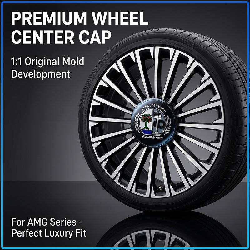 4PCS Anti-Rust Rim Emblem Decals Scratch-Proof Car Wheel Center Cover For Mercedes Benz AMG A B C E G R S CLA CLK CLA CES CLS SLK GLK CLK SLS CLG GLE