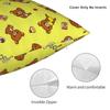 Kawaii Rilakkumas Square Pillow Case Cartoon Cushion Covers Awesome Zippered Decor Pillowcover for Bed 18x18