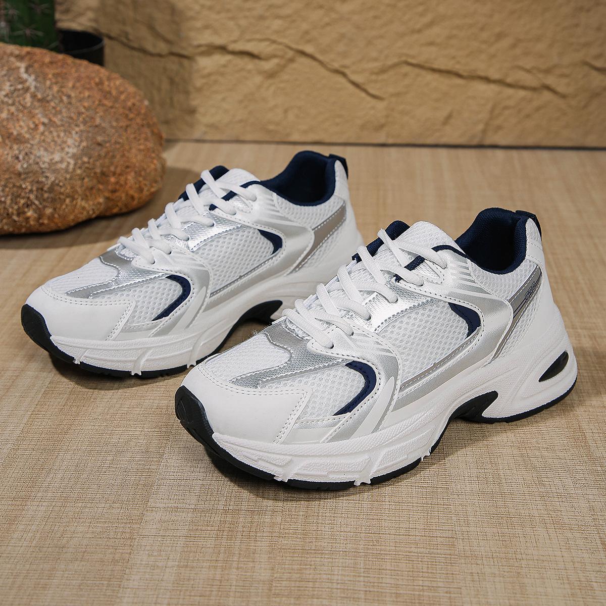 

Fashion Women s spring New Fashionable versatile Comfortable Thick soled Shoes Lightweight Mesh Breathable Versatile Casual Sports Shoes 36 синий