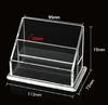 1pcs Creative Acrylic Business Card Box Front Desk Exhibition Transparent Business Card Display Stand Business Card Stand