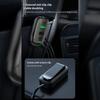 6-Ports Usb Type-C Front And Rear Extension Car Charger With Rgb Light Pd Fast Charging Power Adapter For Iphone Tablet Laptop
