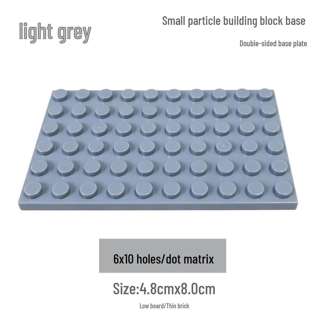 CrossMOC 6x10 Studs Base Plate for Technic & Universal Blocks (Compatible with 3033)
