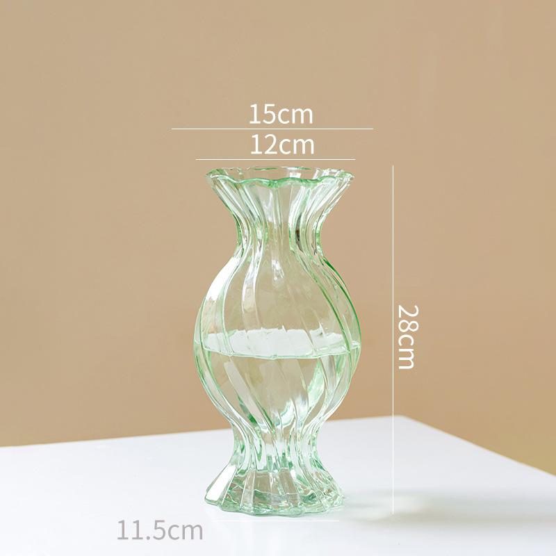 Glass Vase Home Living Room Study Office Vase Flower Arrangement Aesthetic Room Decor Estantes Para Plantas