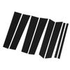 8PCS Pillar Post Cover Glossy Black High Gloss Mirror Effect Stylish Window Pillar Post Trim for Edg