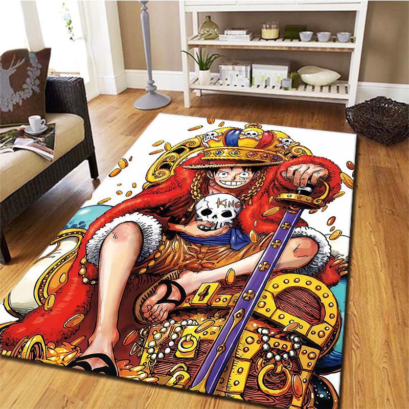 One Piece Monkey D Luffy Carpet Rug For Living Room Bedroom Home Sofa Decoration Kids Play Nonslip Floor Mat