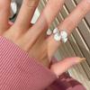 Niche Wave Skirt Ring Minimalist Blogger-Approved Open Finger Ring Stylish Unique Design Statement Jewelry for Women