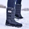 WOTTE Men Boots NEW Winter Shoes Men Warm Snow Boots Mid-calf Men Winter Shoes Thick Plush 30% Wool Outdoor Winter Boots
