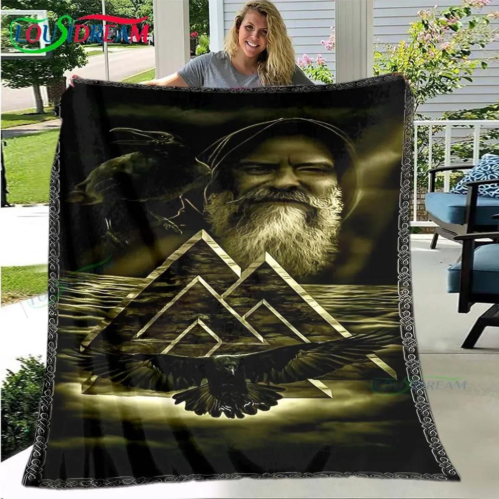 Nordische Wikinger-Mythologie Weiche Decke Sport Wohnzimmer Schlafzimmer Sofa Bett Decke Geburtstagsgeschenk Reise Büro Mittagspause Decke
