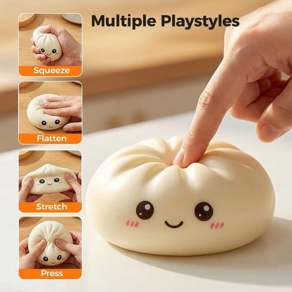 Slow Rising Dumplings Squishy Toy Soft Fidget Squishy Bun Dumpling Sensory Toy  Adults&Kids