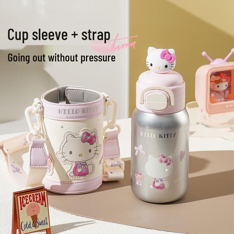 BEDDYBEAR Blossom Kitty Kids Dual-Drink Insulated Bottle