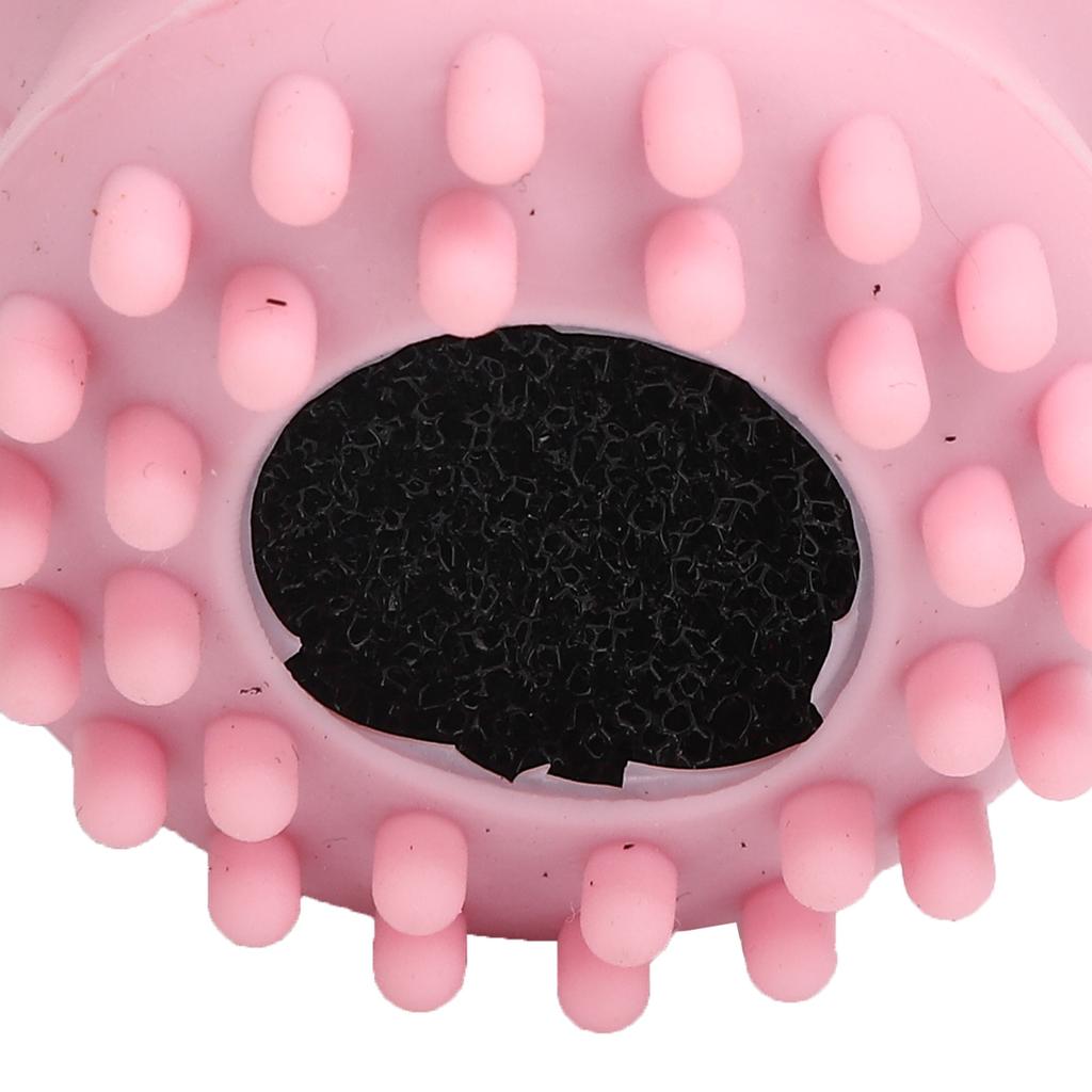 Dog Bath Brush Cat Rubber Soft Foaming Bath Brush Shower Scrubber with Shampoo Dispenser